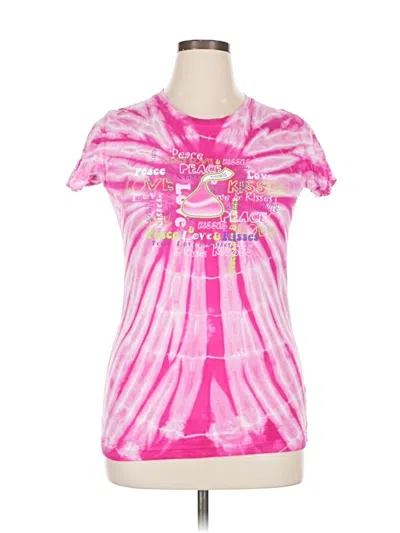 Pre-owned Lat Short Sleeve T-shirt In Pink