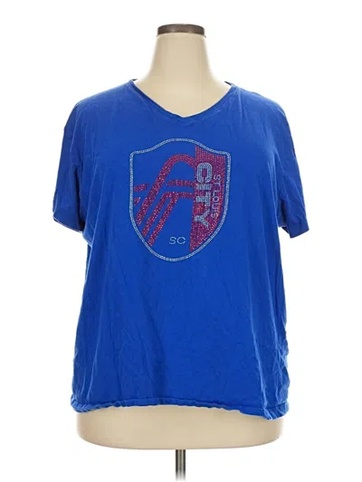 Pre-owned Lat Short Sleeve T-shirt In Blue