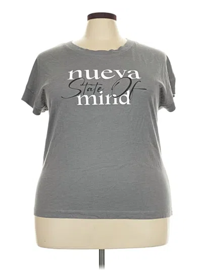 Pre-owned Lat Short Sleeve T-shirt In Gray