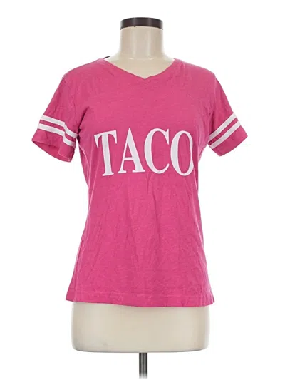 Pre-owned Lat Short Sleeve T-shirt In Pink