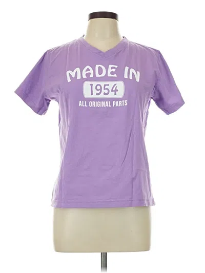 Pre-owned Lat Short Sleeve T-shirt In Purple