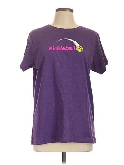 Pre-owned Lat Short Sleeve T-shirt In Purple