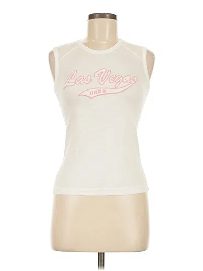 Pre-owned Lat Sleeveless T-shirt In Ivory