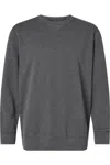 Lat Vintage Wash Fleece Crewneck Sweatshirt In Black