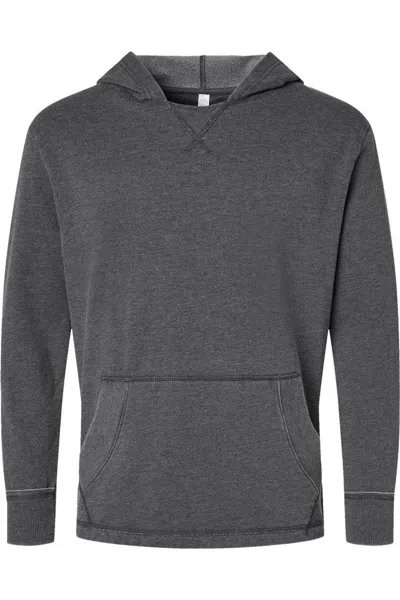 Lat Vintage Wash Fleece Hoodie In Black
