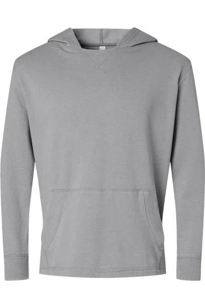 Lat Vintage Wash Fleece Hoodie In Gray