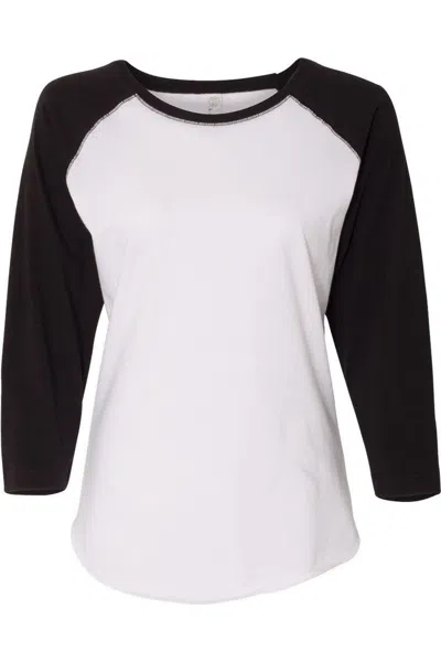 Lat Women´s Baseball Fine Jersey Three-quarter Sleeve Tee In Multi