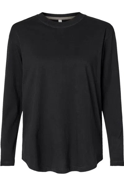 Lat Women´s Fine Jersey Long Sleeve Tee In Black