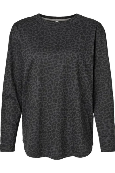 Lat Women´s Fine Jersey Long Sleeve Tee In Gray