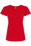 Lat Women´s Fine Jersey Tee In Red