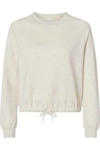 Lat Women´s Relaxed 3-end Boxy Fleece Crewneck Sweatshirt In Neutral
