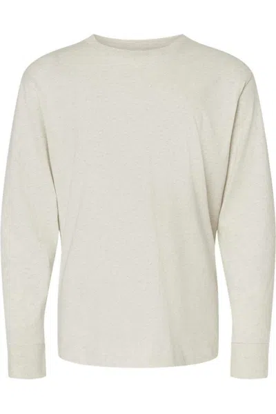 Lat Kids' Youth Fine Jersey Long Sleeve Tee In Neutral