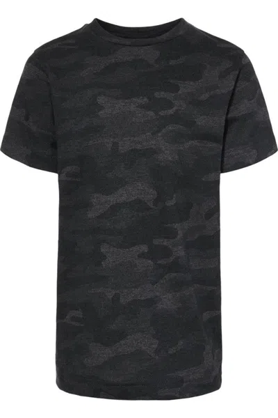 Lat Kids' Youth Fine Jersey Tee In Black
