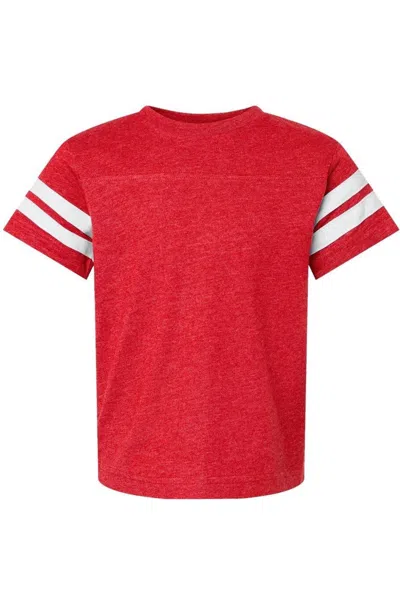 Lat Kids' Youth Football Fine Jersey Tee In White