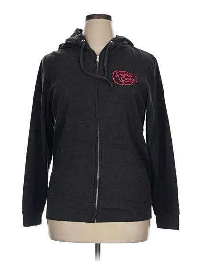 Pre-owned Lat Zip Up Hoodie In Gray