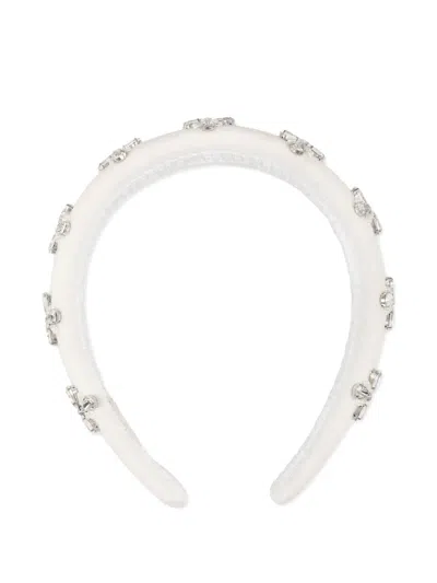 Làtara Kids' Crystal-embellished Headband In Neutrals