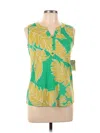 Late August Sleeveless Blouse In Green
