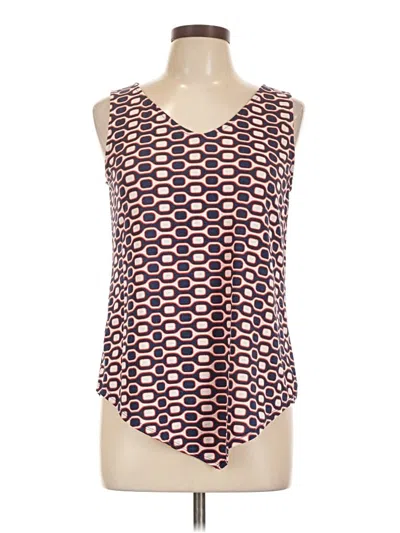 Pre-owned Late August Sleeveless Top Orange Scoop Neck Tops