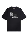 Late Checkout Black Hotel-logo T-shirt In Black