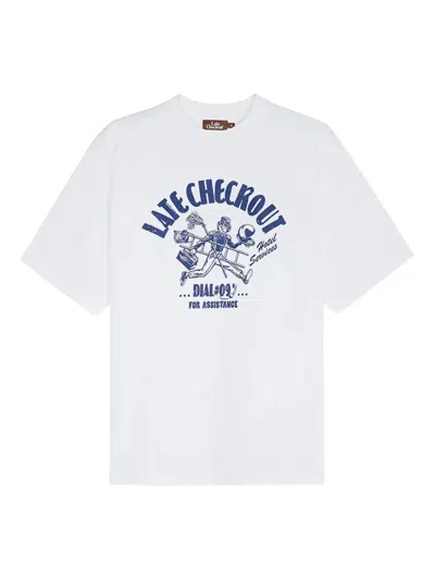 Late Checkout Graphic-print T-shirt In White