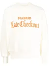 LATE CHECKOUT LOGO-EMBROIDERED SWEATSHIRT