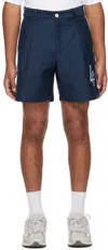 Late Checkout Navy Baseball Shorts In Navy