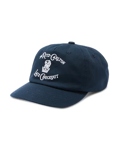 Late Checkout Ritz Carlton Cotton Logo Cap In Blue