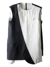 Late For Work Pinstriped Pocket Blouse In Black