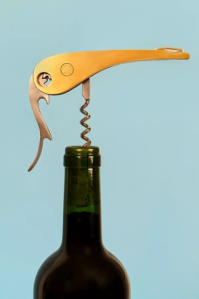L'atelier Du Vin Brass Soft Machine Corkscrew In Orange