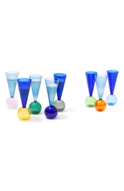 L'atelier Du Vin Bubbles Celebration Champagne Glasses In Blue