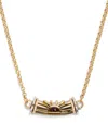 L'atelier Nawbar Big Yellow Gold, Diamond And Garnet Lot N*91 Warrior Dawn Necklace In Gold