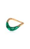 L'atelier Nawbar Boa 18k Yellow Gold Ring In Green