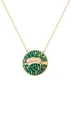 L'atelier Nawbar Lounge Like A Cat 18k Yellow Gold Diamond  Necklace In Gold