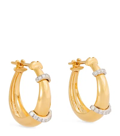 L'atelier Nawbar Mixed Gold And Diamond Buoy Lot N*91 Earrings