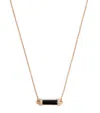 L'atelier Nawbar Rose Gold, Diamond And Onyx Amulets Of Light Necklace In Rose Gold