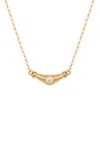 L'atelier Nawbar Round Diamond Karma 18k Yellow Gold Diamond Necklace