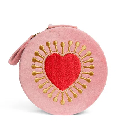 L'atelier Nawbar Sacred Heart Jewellery Box In Pink