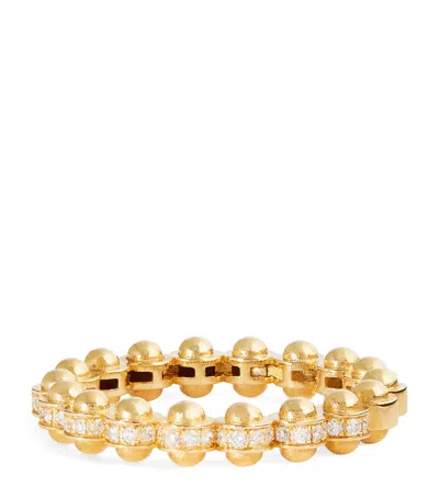 L'atelier Nawbar Small Yellow Gold And Diamond The Gold Ring