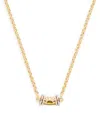 L'atelier Nawbar Small Yellow Gold, Diamond And Topaz Lot N*91 Warrior Dawn Necklace In Gold