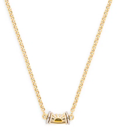 L'atelier Nawbar Small Yellow Gold, Diamond And Topaz Lot N*91 Warrior Dawn Necklace