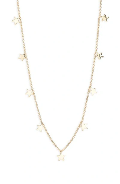 L'atelier Nawbar Stars Charm Choker Necklace In Gold