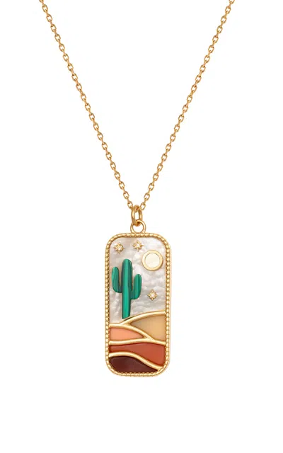 L'atelier Nawbar The Cactus 18k Yellow Gold Diamond Pendant