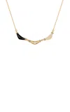 L'atelier Nawbar Triple Karma 18k Yellow Gold Diamond Necklace