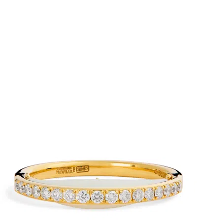 L'atelier Nawbar Yellow Gold And Diamond Bloop Moon Lot N*91 Ring