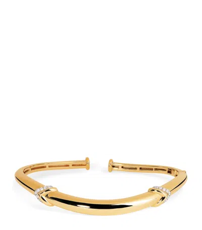 L'atelier Nawbar Yellow Gold And Diamond Boa N*93 Bangle