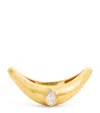 L'atelier Nawbar Yellow Gold And Diamond Boa Stackable Ring In Gold