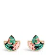 L'atelier Nawbar Yellow Gold And Diamond Chinoiserie Bond Fan Earrings