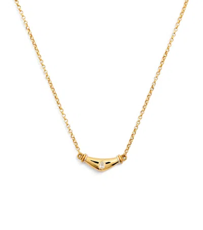 L'atelier Nawbar Yellow Gold And Diamond Karma N*93 Necklace