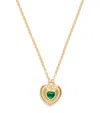 L'atelier Nawbar Yellow Gold And Diamond Lot N*91 Mimette Heart Necklace In Gold