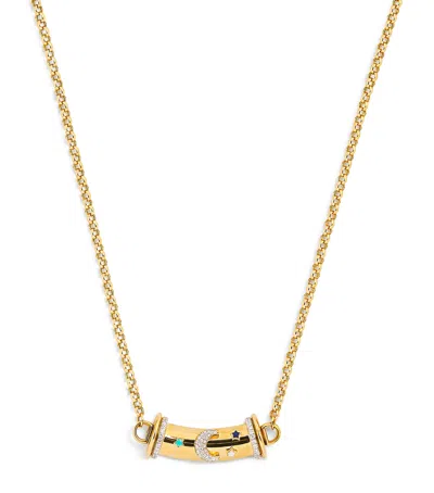 L'atelier Nawbar Yellow Gold And Diamond Lot N*91 Warrior Necklace